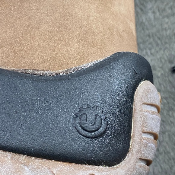 Ulu Crow Shearling Boots Tan Suede Fur Lined Lace Up Winter Warm Women Size 10 - Picture 2 of 14